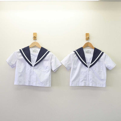 【中古】愛知県 日進北中学校 女子制服 3点 (セーラー服・スカート) sf068925