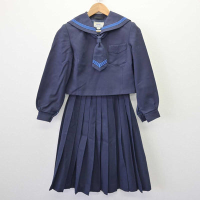 【中古】北海道 札苗北中学校 女子制服 3点 (セーラー服・スカート) sf068944