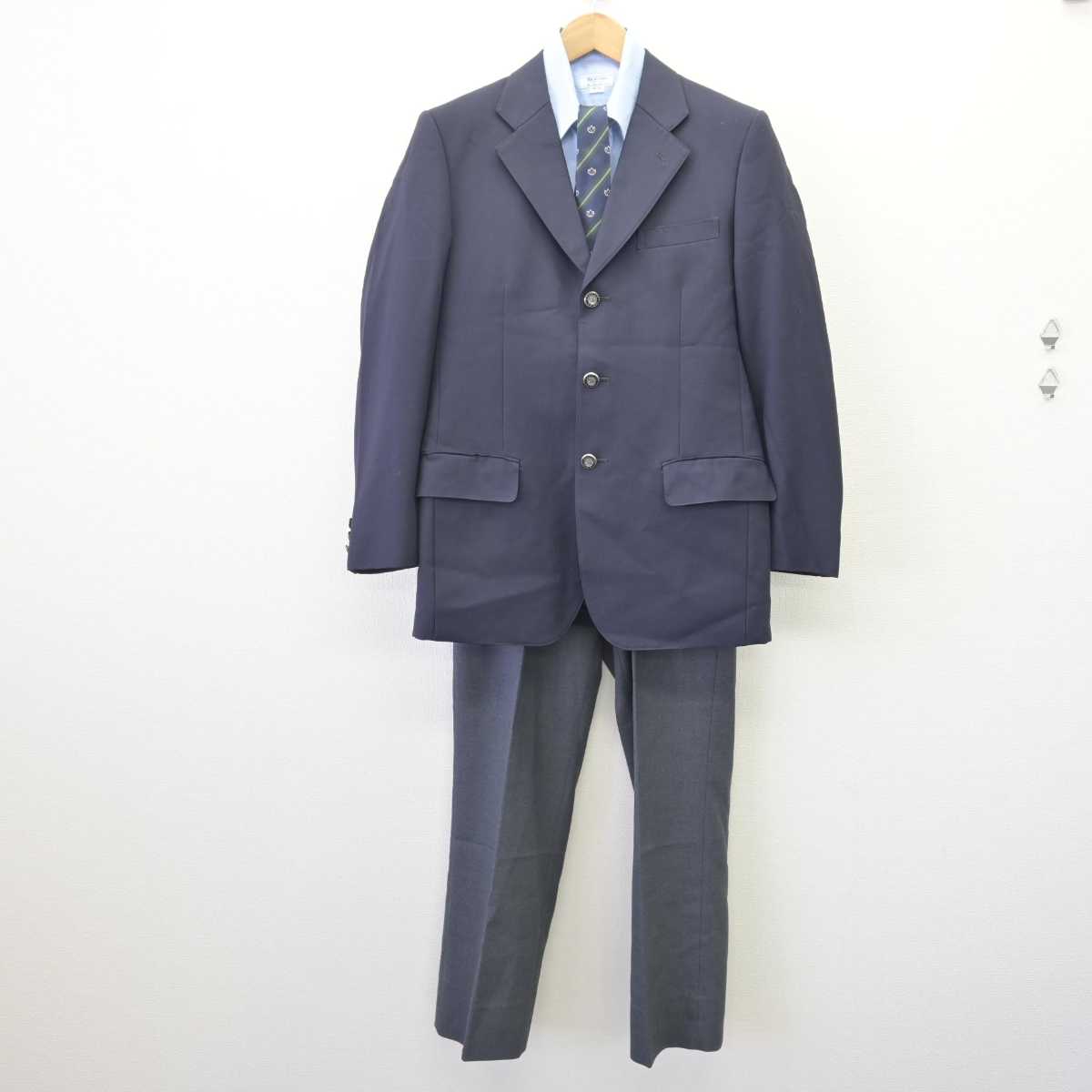 【中古】埼玉県 開智高等学校 男子制服 5点 (ブレザー・シャツ・ズボン) sf068952