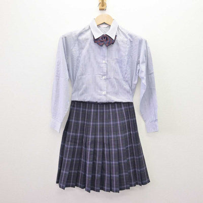 【中古】愛知県 安城生活福祉高等専修学校 女子制服 4点 (ブレザー・シャツ・スカート) sf068976