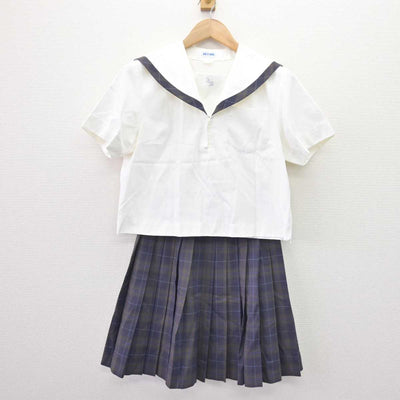 【中古】愛知県 安城生活福祉高等専修学校 女子制服 2点 (セーラー服・スカート) sf068979