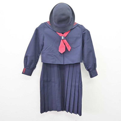 【中古】東京都 川村小学校 女子制服 4点 (セーラー服・ジャンパースカート) sf068986