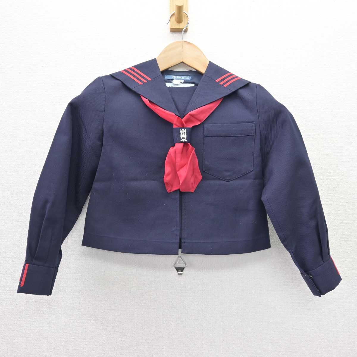 【中古】東京都 川村小学校 女子制服 4点 (ニット・セーラー服・ジャンパースカート) sf068987