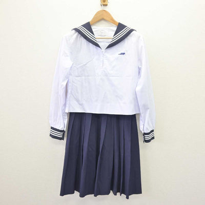 【中古】広島県 広島皆実高等学校 女子制服 2点 (セーラー服・スカート) sf068998