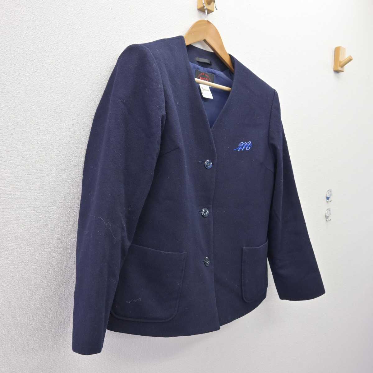 【中古】広島県 広島皆実高等学校 女子制服 1点 (コート) sf069000