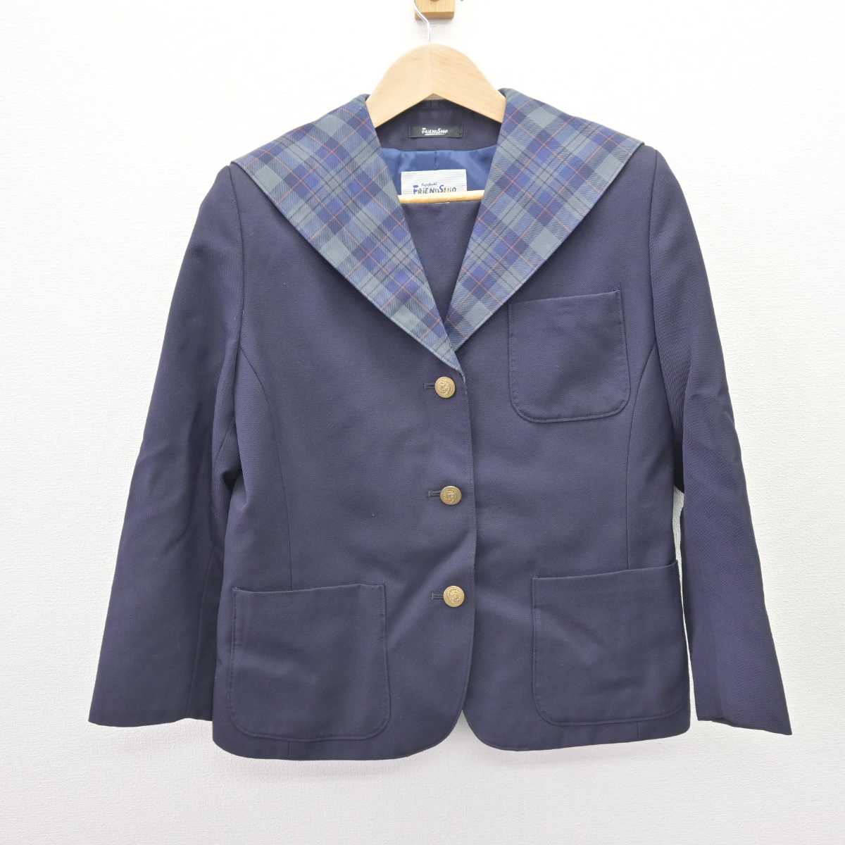 【中古】愛媛県 土居中学校 女子制服 3点 (ブレザー・スカート) sf069008