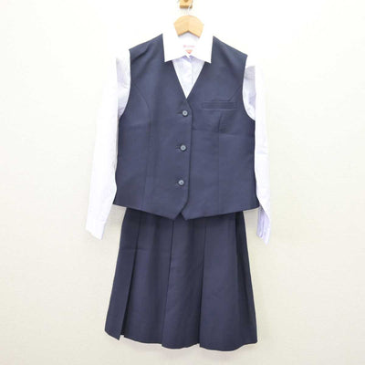 【中古】大阪府 豊中市立第十六中学校 女子制服 4点 (ブレザー・ベスト・シャツ・スカート) sf069012