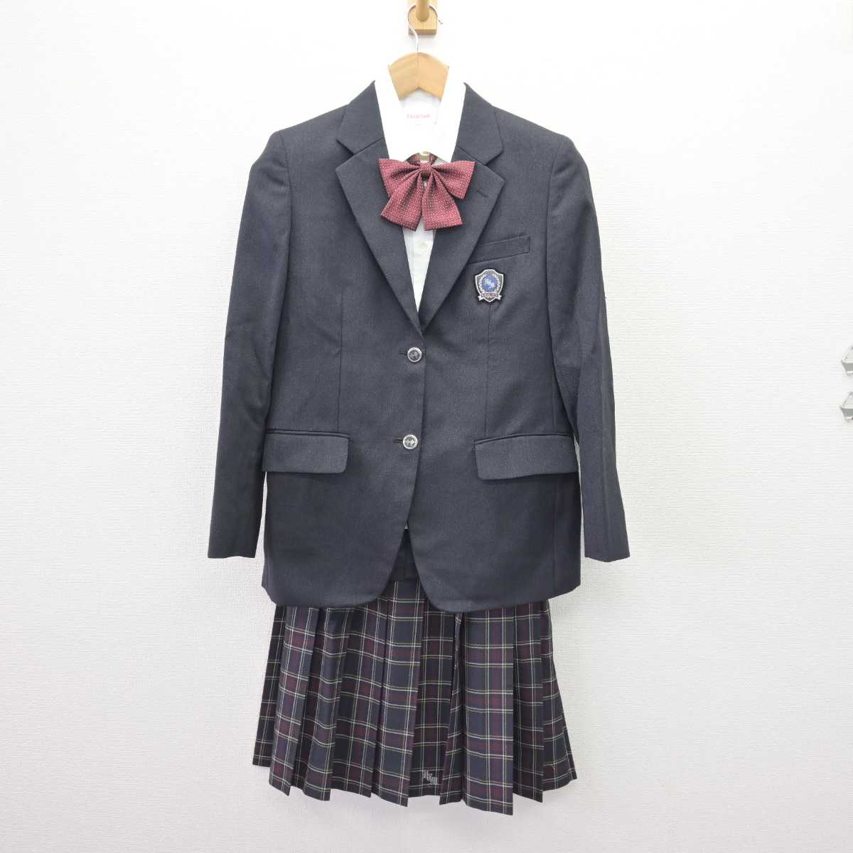 【中古】大阪府 東百舌鳥高等学校 女子制服 4点 (ブレザー・シャツ・スカート) sf069013