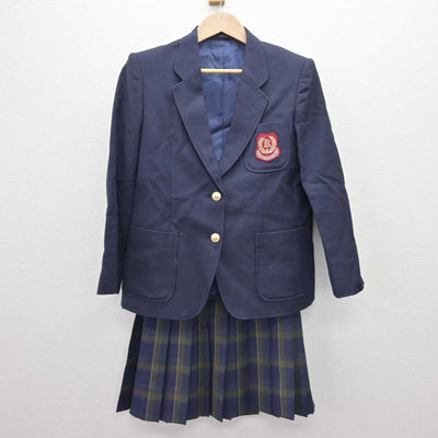 【中古】福岡県 黒木高等学校 女子制服 3点 (ブレザー・ベスト・スカート) sf069020