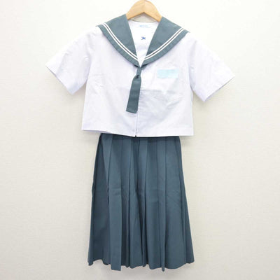 【中古】大分県 緑ヶ丘中学校 女子制服 2点 (セーラー服・スカート) sf069025