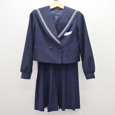 【中古】大分県 緑ヶ丘中学校 女子制服 2点 (セーラー服・ジャンパースカート) sf069028