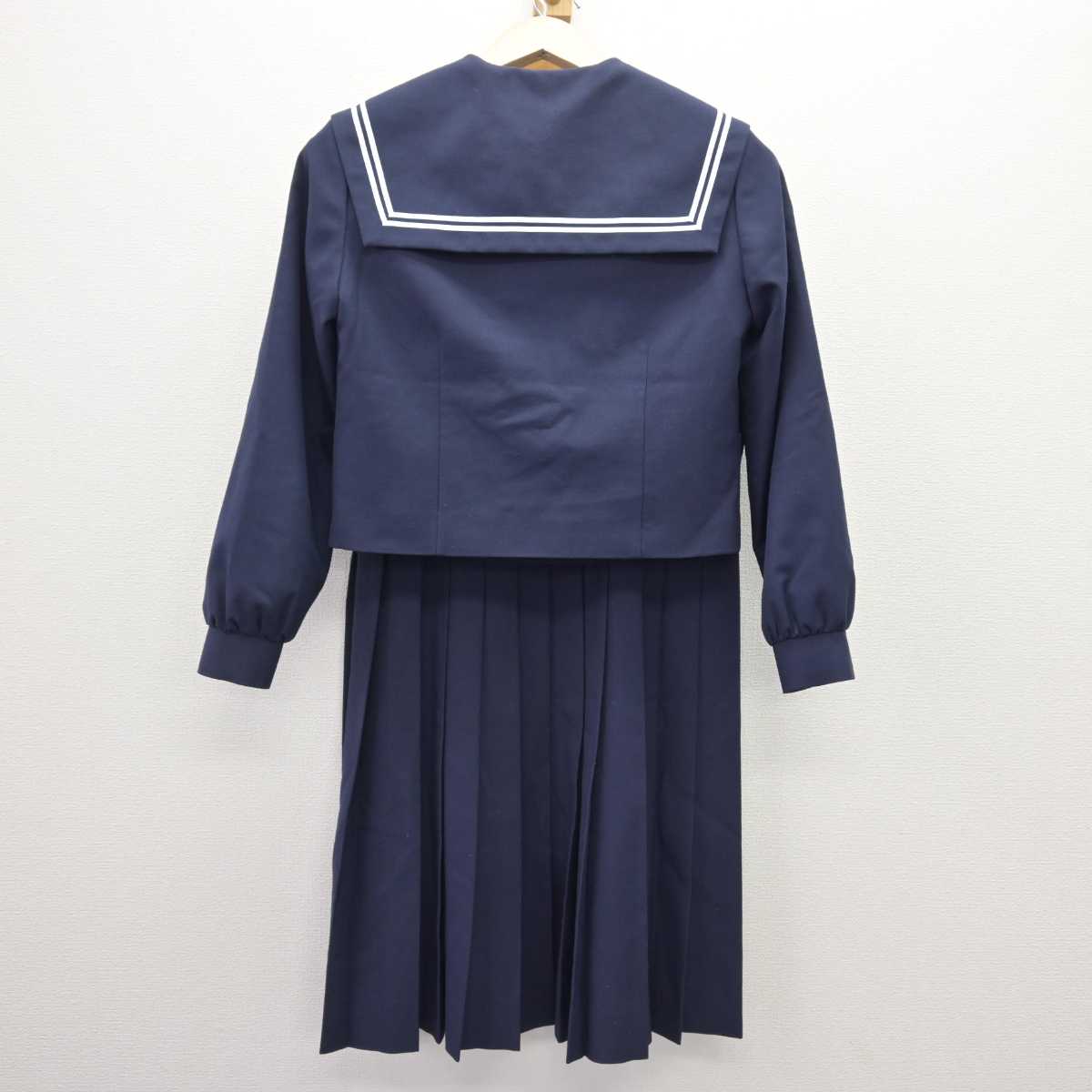 【中古】大分県 緑ヶ丘中学校 女子制服 2点 (セーラー服・ジャンパースカート) sf069029