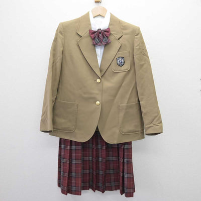 【中古】佐賀県 神埼清明高等学校 女子制服 4点 (ブレザー・シャツ・スカート) sf069032