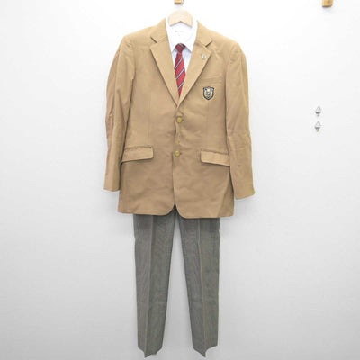 【中古】佐賀県 神埼清明高等学校 男子制服 6点 (ブレザー・シャツ・ズボン) sf069034