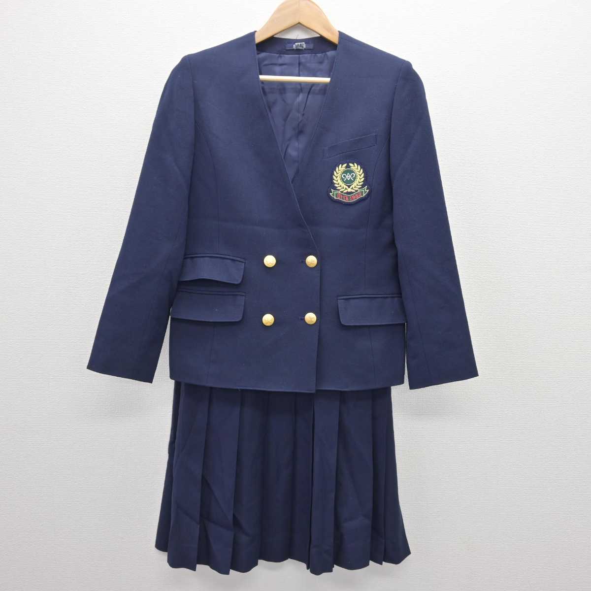 【中古】大分県 大分中学校・高等学校 女子制服 3点 (ブレザー・ベスト・スカート) sf069037