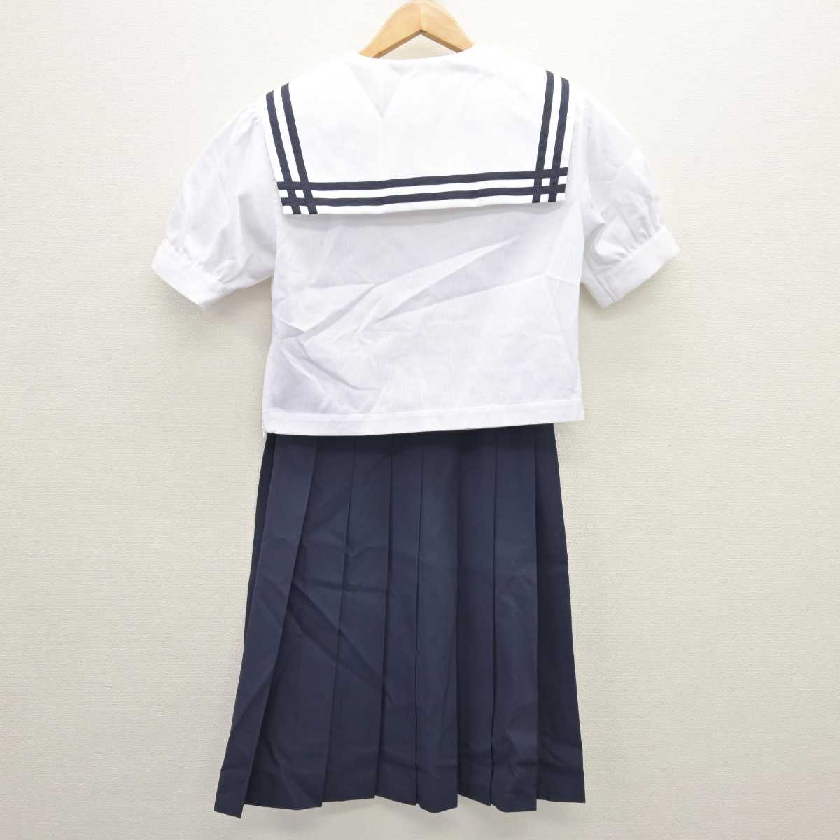 【中古】大分県 大分中学校・高等学校 女子制服 3点 (セーラー服・スカート) sf069038