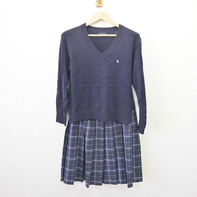 【中古】東京都 第一商業高等学校 女子制服 2点 (ニット・スカート) sf069062