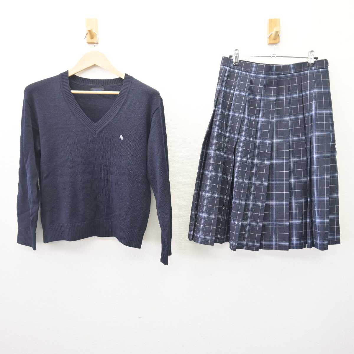 【中古】東京都 第一商業高等学校 女子制服 2点 (ニット・スカート) sf069062