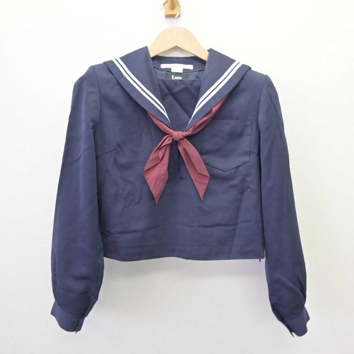 【中古】愛知県 豊南中学校 女子制服 3点 (セーラー服・スカート) sf069063