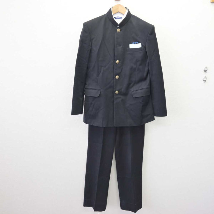 【新品未使用】福岡市内中学男子 制服ズボン 中古制服】福岡県 元岡中学校 男子制服 3点（学ラン・ズボン