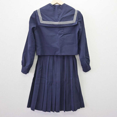 【中古】福岡県 朝倉高等学校 女子制服 2点 (セーラー服・スカート) sf069102