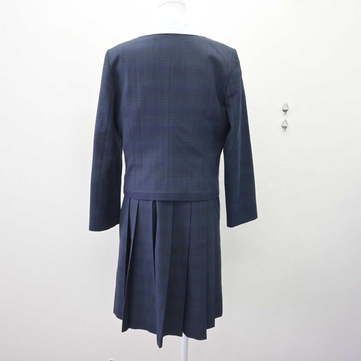 【中古】熊本県 熊本国府高等学校 女子制服 3点 (ブレザー・シャツ・ジャンパースカート) sf069145