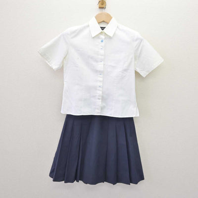 【中古】広島県 広島女学院中学高等学校 女子制服 2点 (シャツ・スカート) sf069148