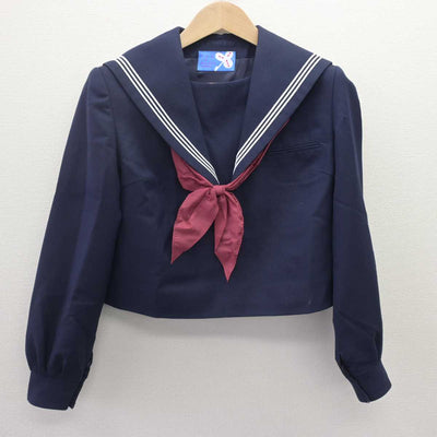 【中古】 学校名不明 女子制服 3点 (セーラー服・ジャンパースカート) sf069190