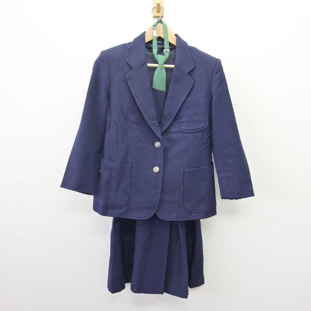 中古】東京都 瀬田中学校 女子制服 4点 (ブレザー・スカート