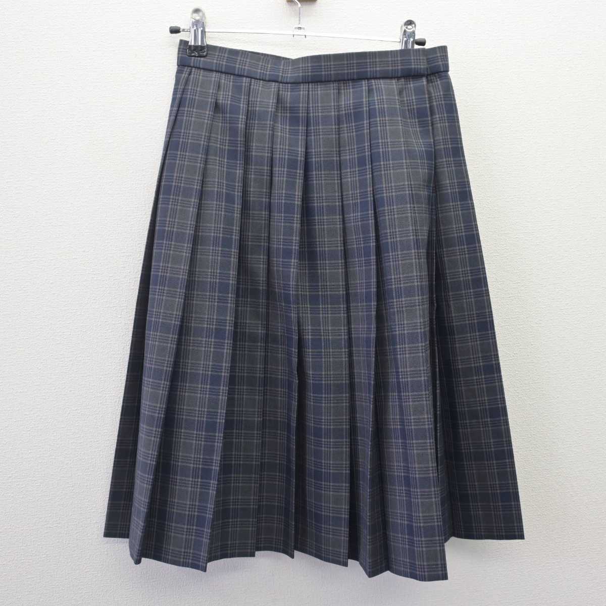中古】群馬県 倉賀野中学校 女子制服 2点 (ニット・スカート 中古】群馬県 倉賀野中学校 女子制服 2点 (ニット・スカート