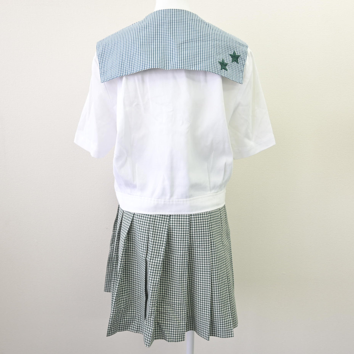 【中古】岡山県 就実高等学校 女子制服 2点 (セーラー服・スカート) sf069655