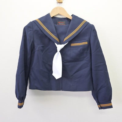 【中古】大阪府 緑中学校 女子制服 3点 (セーラー服・スカート) sf069685