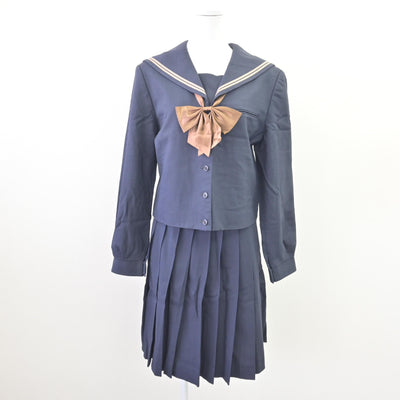 【中古】岡山県 岡山南高等学校 女子制服 4点 (ブレザー・セーラー服・スカート) sf069765