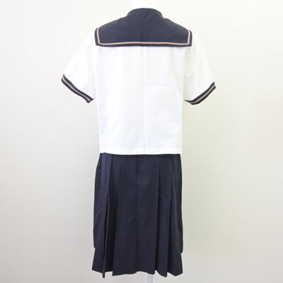 【中古】岡山県 岡山南高等学校 女子制服 2点 (セーラー服・スカート) sf069775