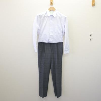 【中古】愛知県 城山中学校 男子制服 2点 (シャツ・ズボン) sf069846