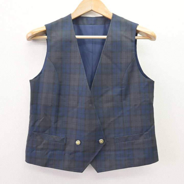 中古】東京都 稲城第五中学校 女子制服 2点 (ベスト・スカート