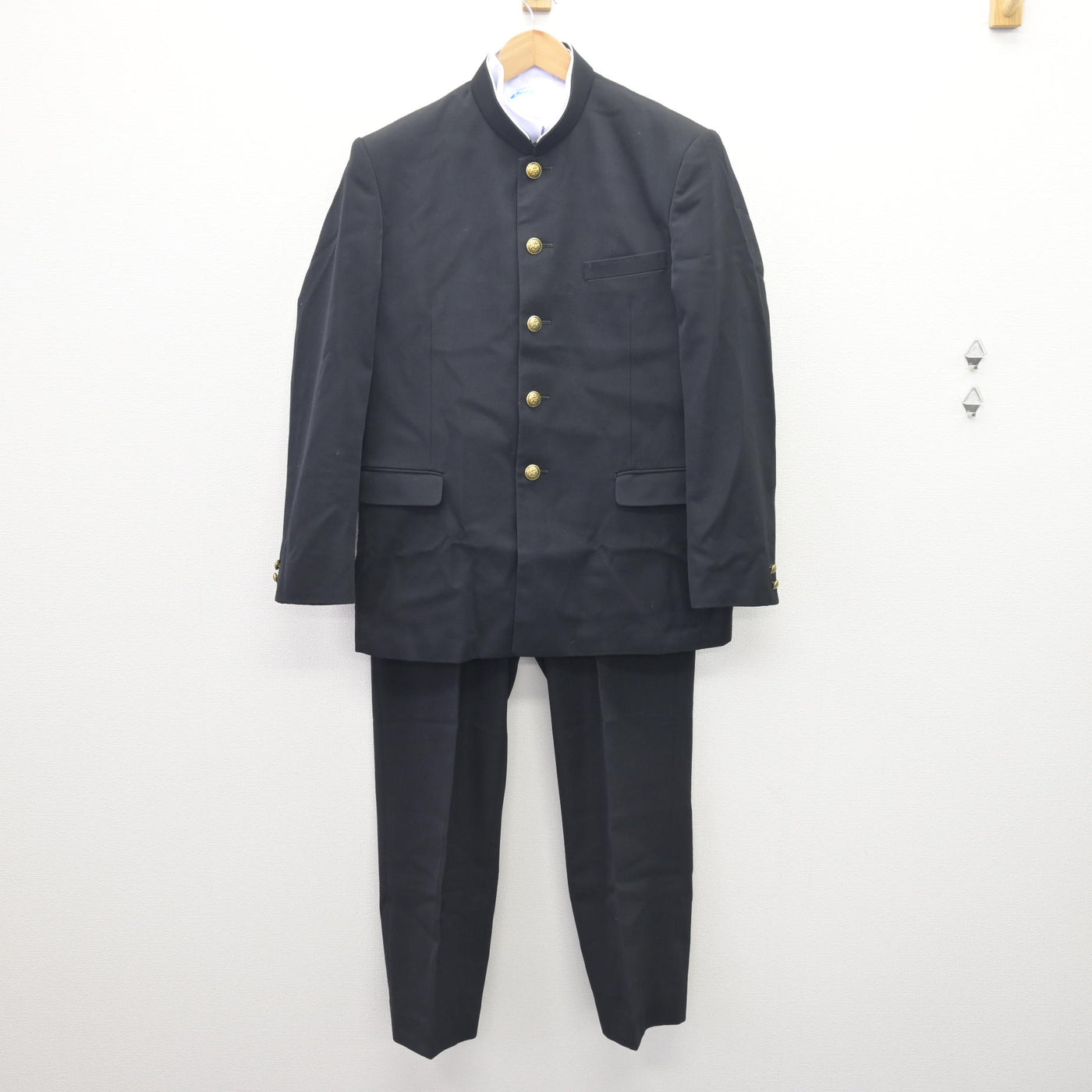 【中古】福島県 喜多方市立第一中学校 男子制服 3点 (学ラン・シャツ・ズボン) sf069942