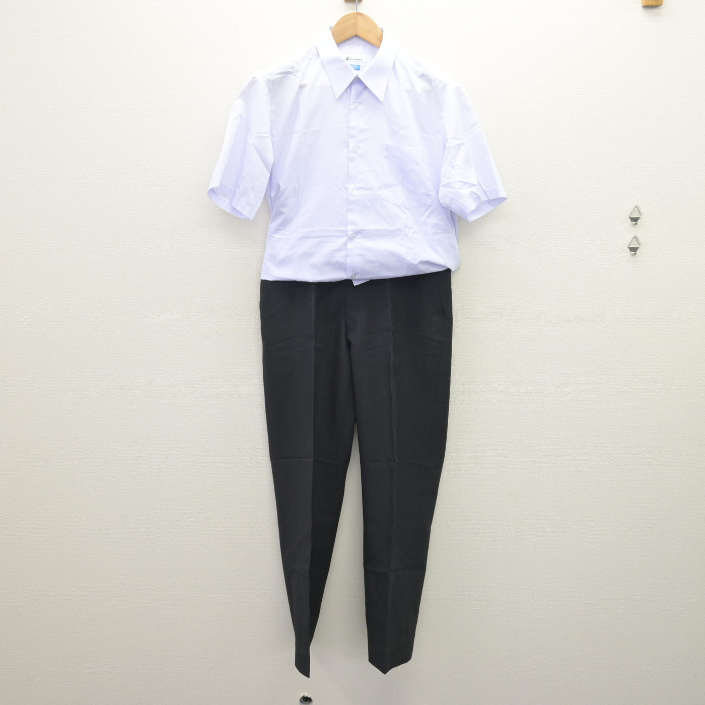 【中古】福島県 喜多方市立第一中学校 男子制服 2点 (シャツ・ズボン) sf069943