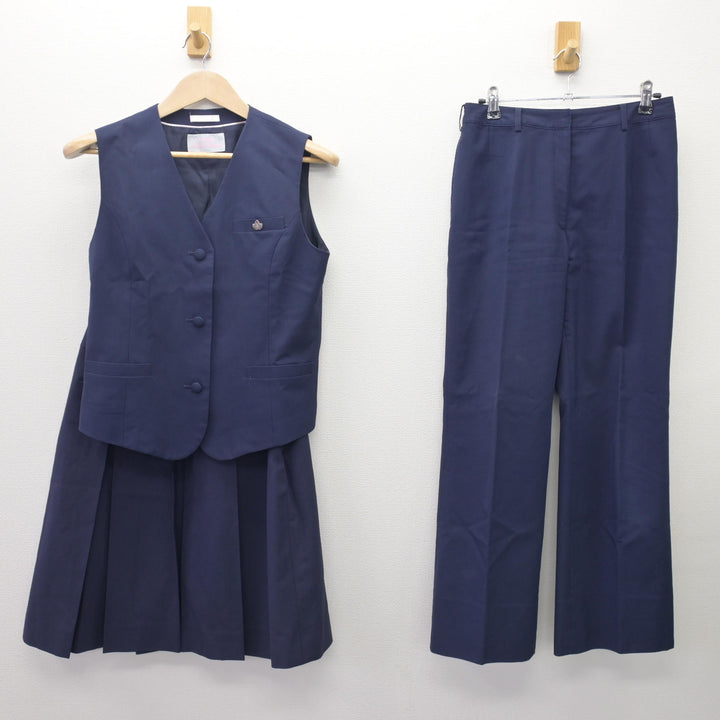 中古】埼玉県 与野高等学校 女子制服 4点 (ベスト・スカート 中古】埼玉県 与野高等学校 女子制服 4点 (ベスト・スカート