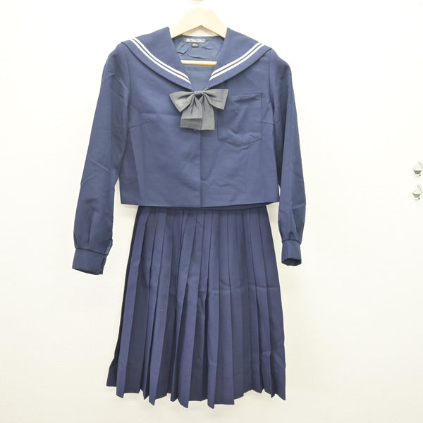 （訳ありセール 格安） 中古】和歌山県 日進中学校 (セーラー服・スカート 3点 女子制服 学生服
