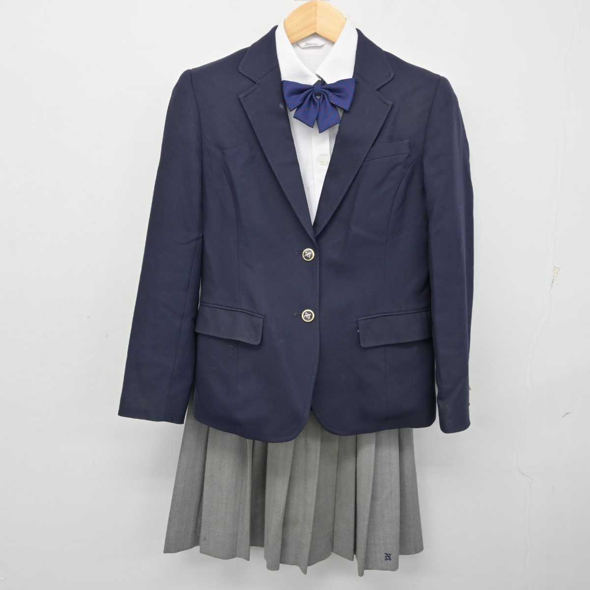 【中古】愛知県 長久手高等学校 女子制服 4点 (ブレザー・シャツ・スカート) sf070007