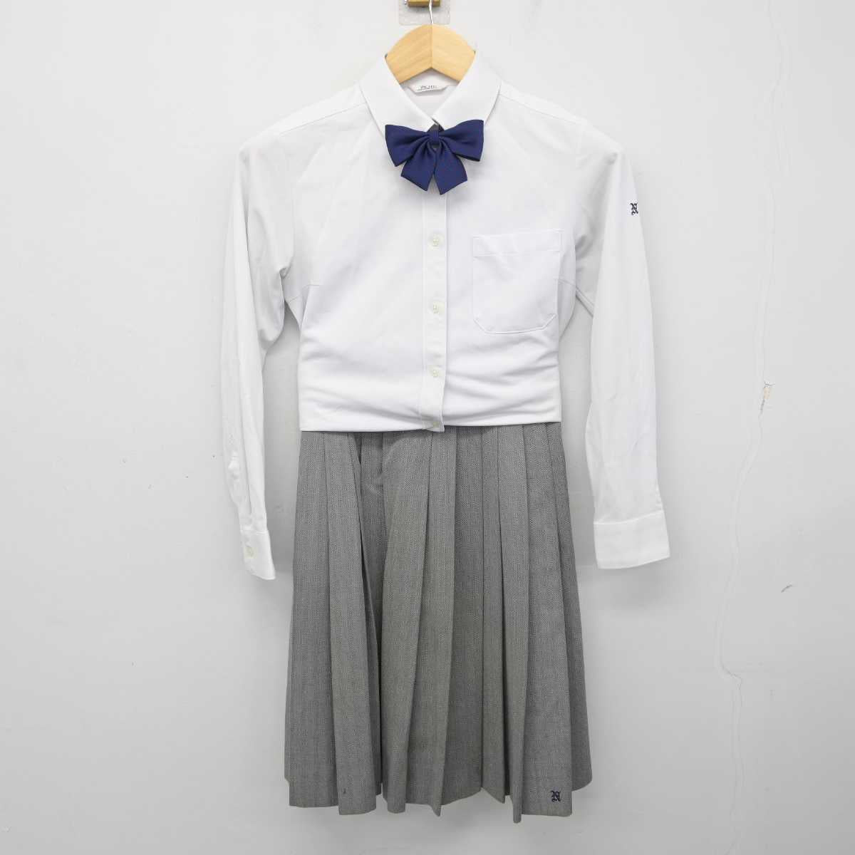 【中古】愛知県 長久手高等学校 女子制服 4点 (ブレザー・シャツ・スカート) sf070007