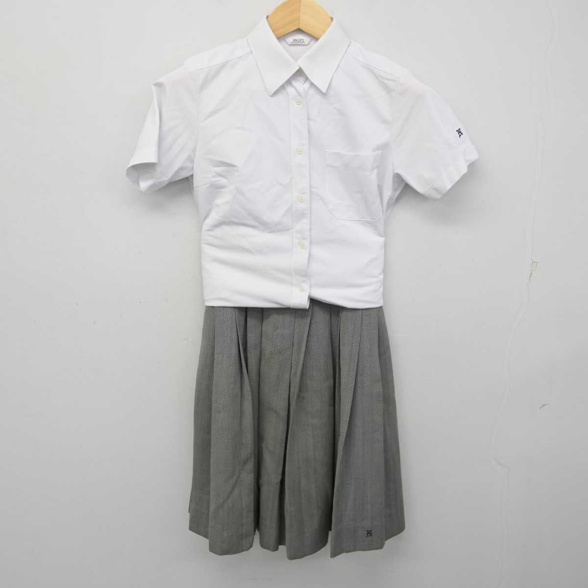 【中古】愛知県 長久手高等学校 女子制服 2点 (シャツ・スカート) sf070008