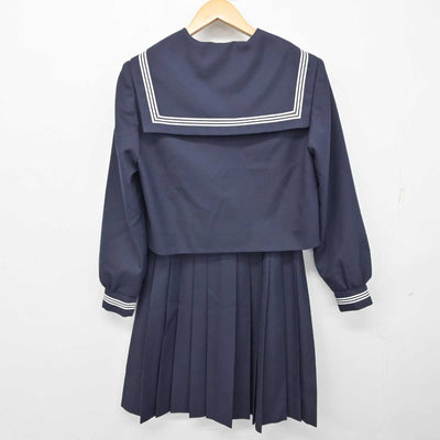 【中古】静岡県 入野中学校 女子制服 3点 (セーラー服・スカート) sf070016