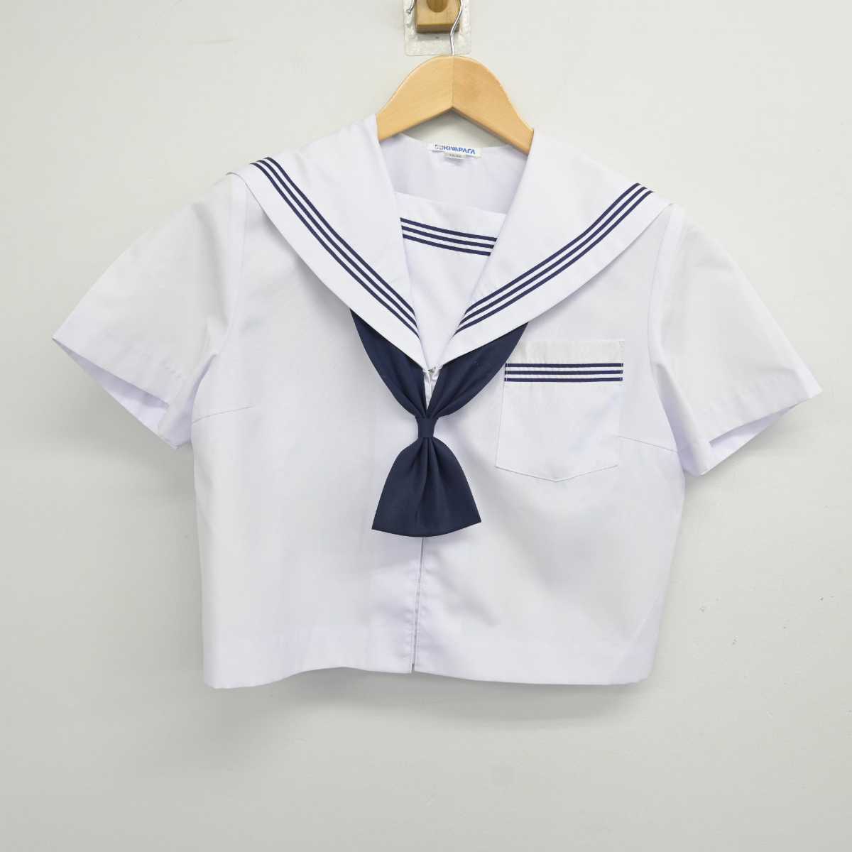 【中古】静岡県 入野中学校　 女子制服 3点 (セーラー服・スカート) sf070018