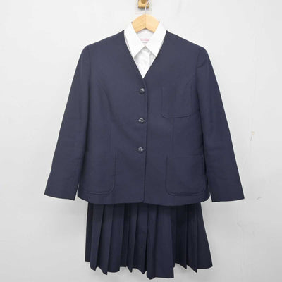 【中古】北海道 中島中学校 女子制服 3点 (ブレザー・シャツ・スカート) sf070020