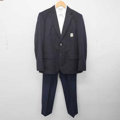 【中古】兵庫県 安倉中学校 男子制服 3点 (ブレザー・シャツ・ズボン) sf070027