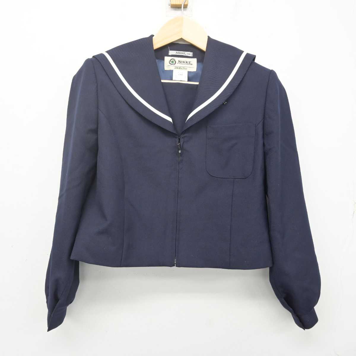 【中古】岐阜県 美濃加茂市立西中学校 女子制服 2点 (セーラー服・スカート) sf070034