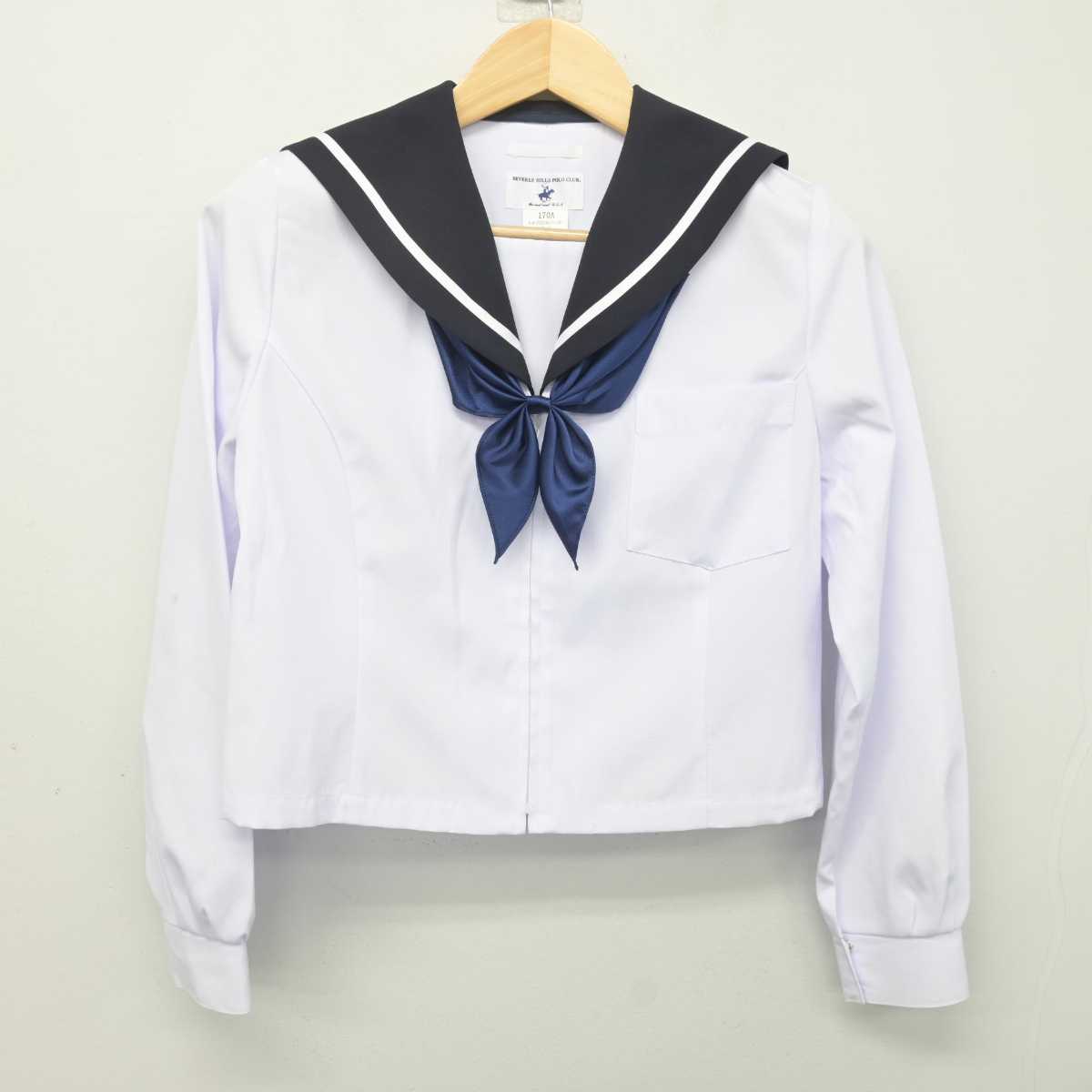 【中古】岐阜県 美濃加茂市立西中学校 女子制服 3点 (セーラー服・スカート) sf070035