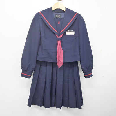 【中古】宮崎県 財光寺中学校 女子制服 4点 (セーラー服・スカート) sf070036